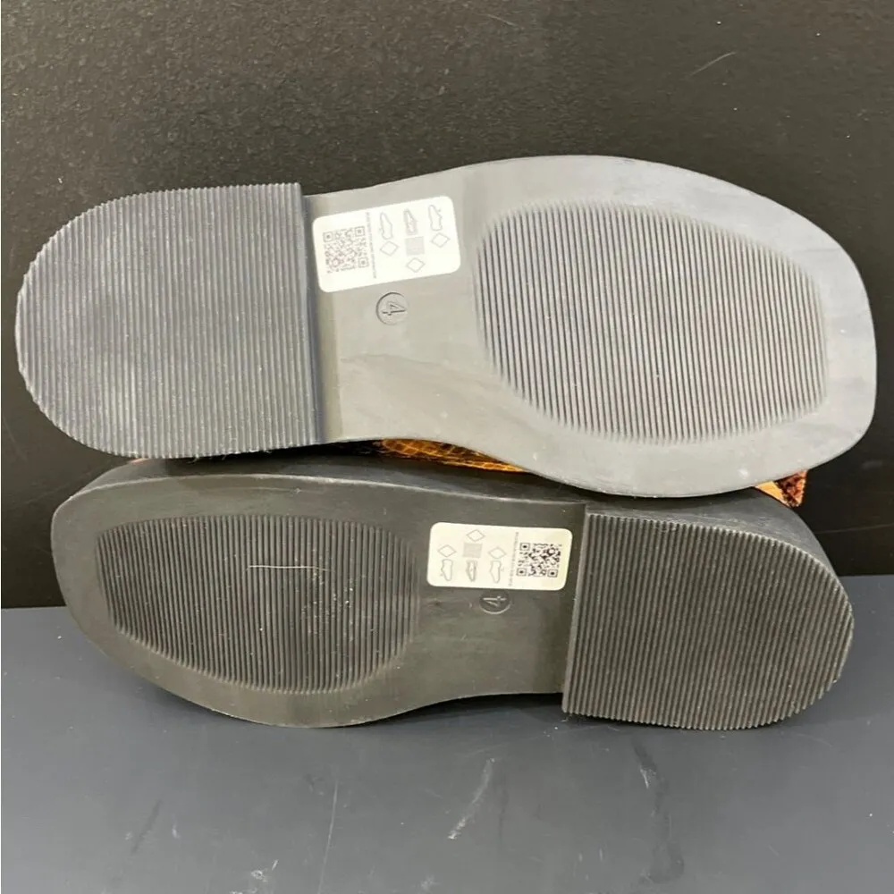 Asos Design Women's Brown Snake Print Shoes/Loafers Sz 6 SKU 5264 - Image 4