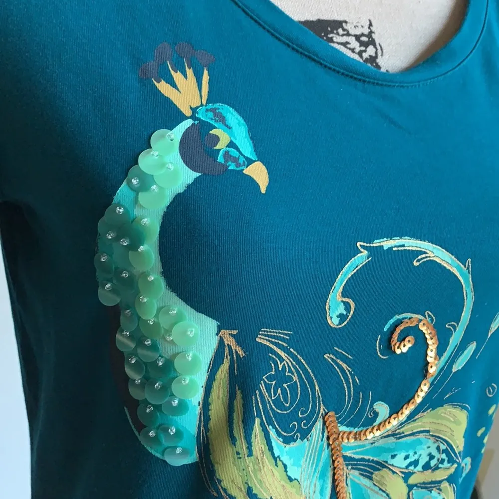 Christopher & Banks peacock top - Image 4