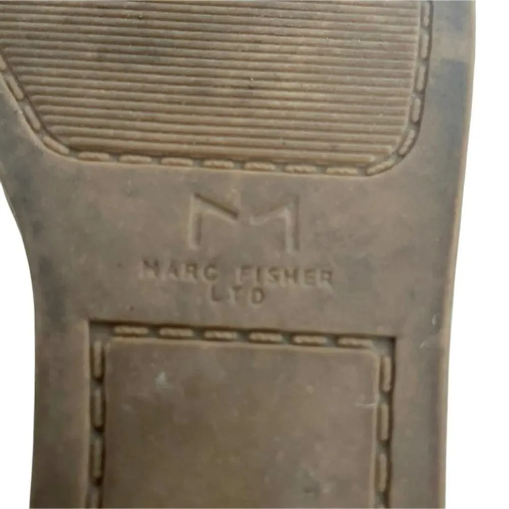 Marc Fisher Size 7 Wedge Espadrille Studded Beige Camel - Image 9