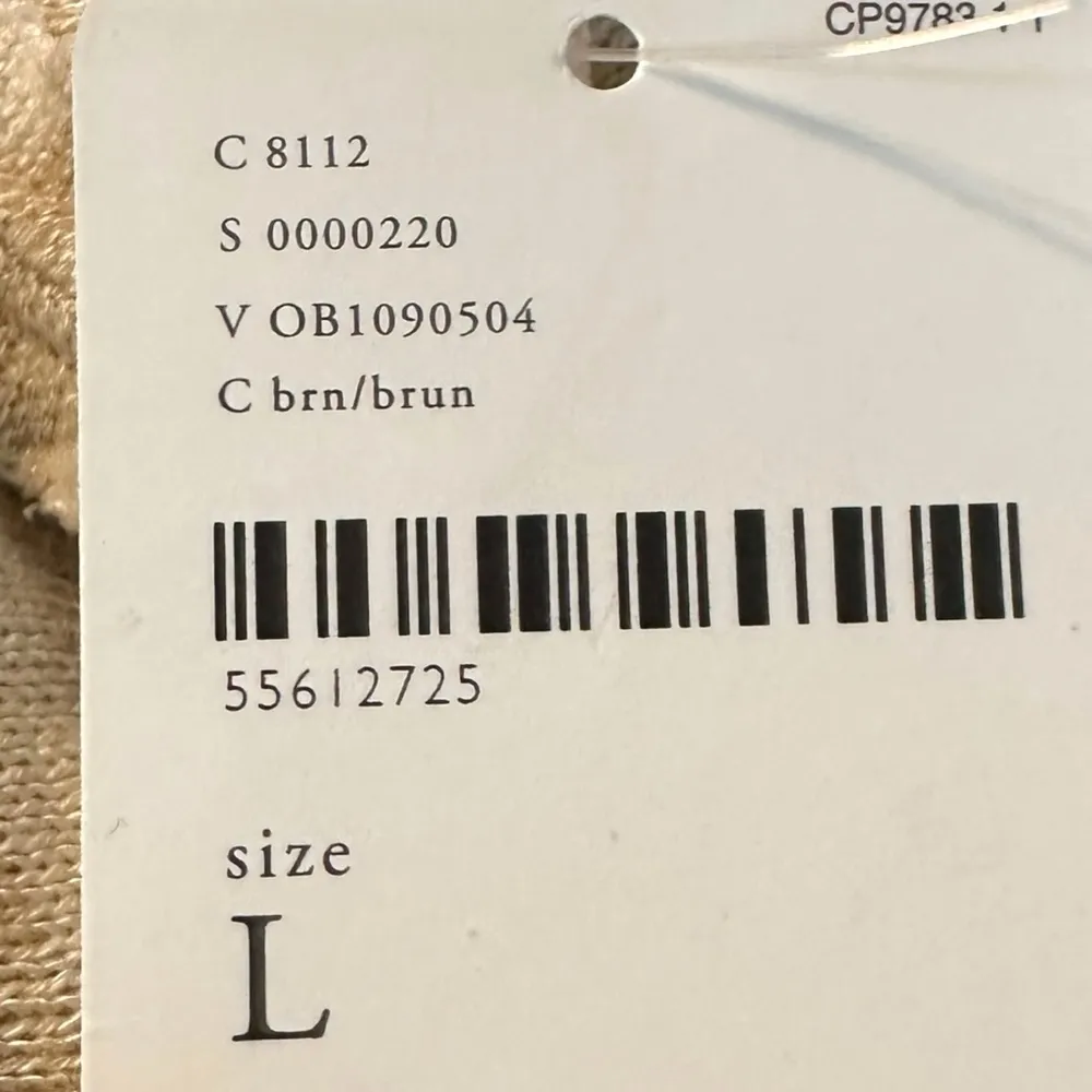 Free People Coastal Preppy Linen Tee Dress Tunic Neutral Tan Stripe Large NWT - Image 10