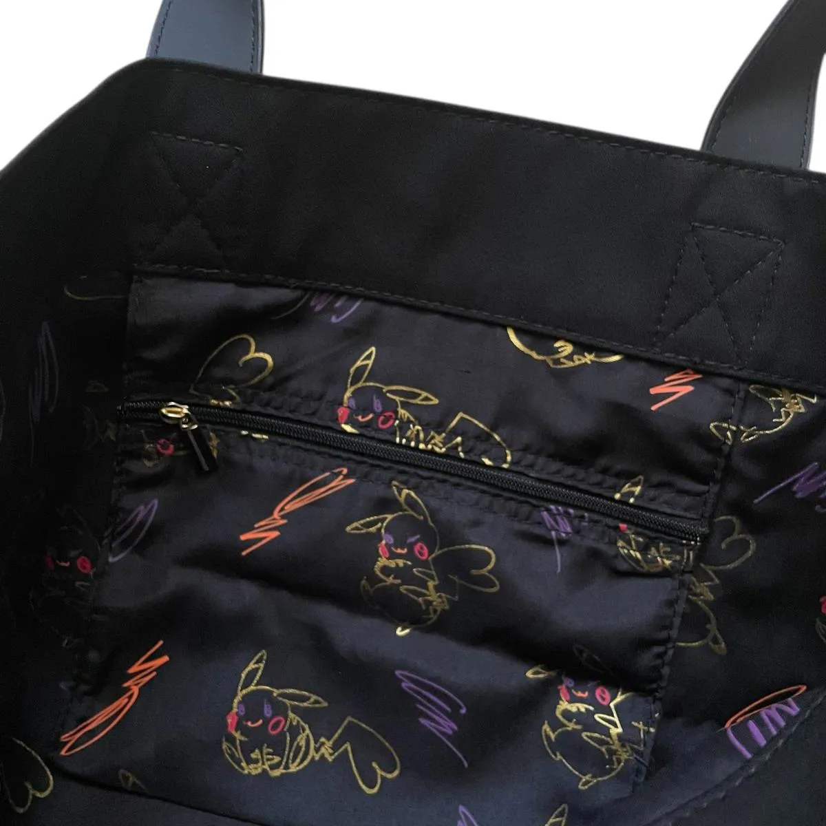 Shu Uemura x Pokemon Tote Bag Pikachu 2019 Collaboration Collab Black NWOT - Image 3