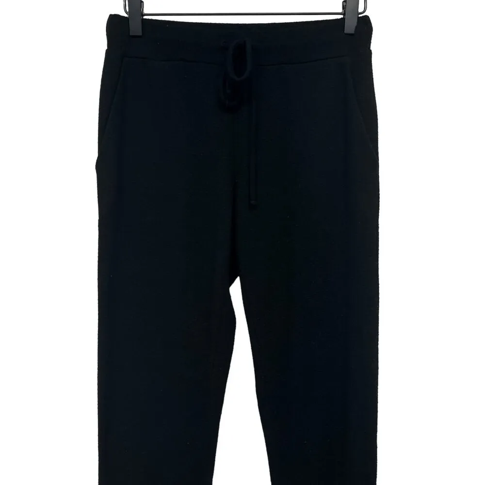 Velvet by Graham & Spencer Liano Knit Drawstring Lounge Jogger Pants Black - Image 5