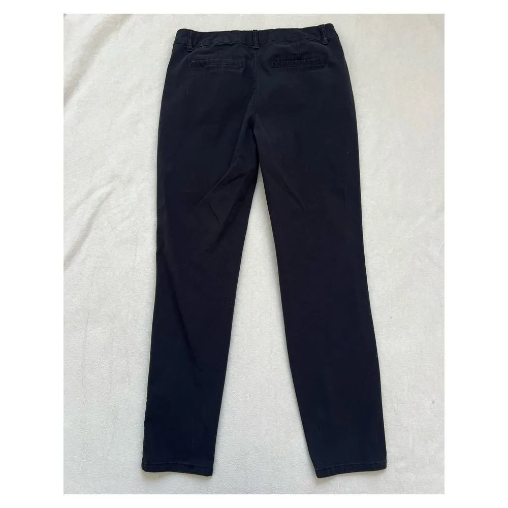 Aeropostale Mid-Rise Straight Leg Black Pants Size 8 Regular - Image 4