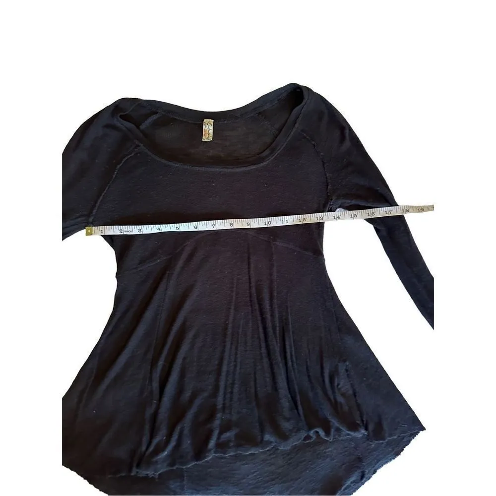 Free People Intimately Free black long sleeve minimalist shirt XS - Image 4