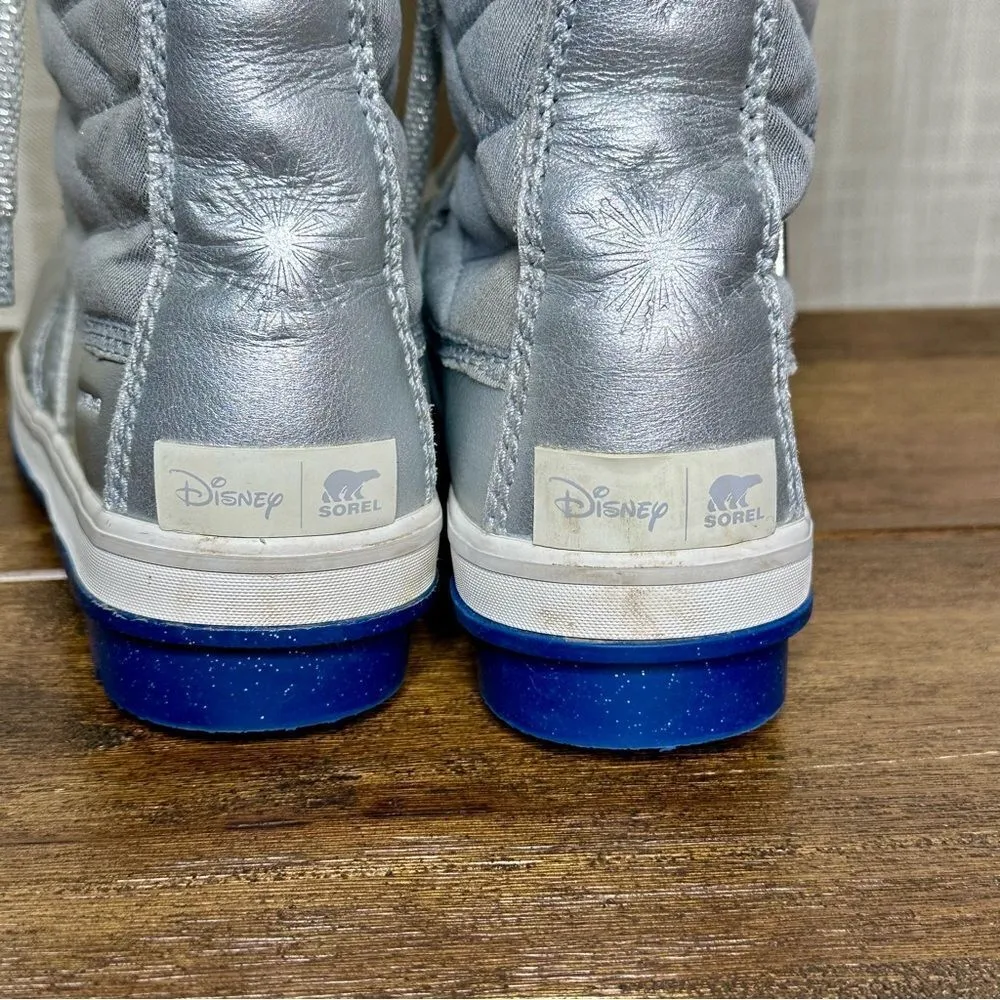 Sorel X Disney Tofino II Frozen 2 Silver Waterproof Shearling Boots Women Size 8 - Image 3
