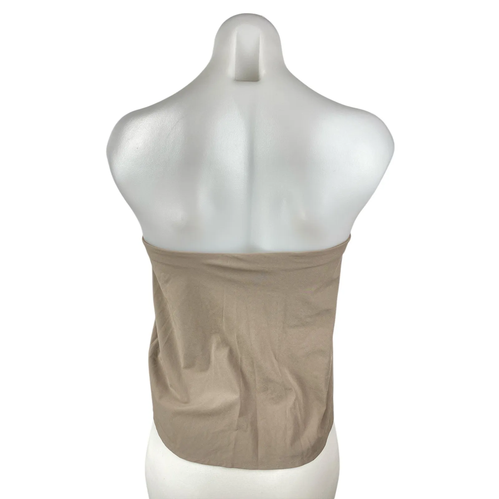 Vuori Villa Women's Tab Brown Sreapless Sleeveless Crop Tank Tube Top Size XS - Image 2