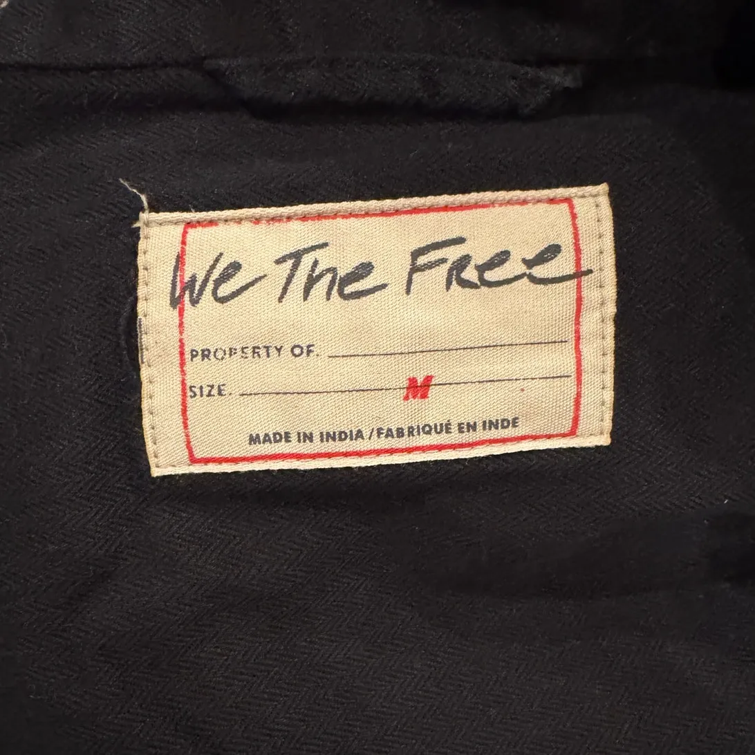 Free People Arya Cotton Twill Utility Jacket Size Medium - Image 10