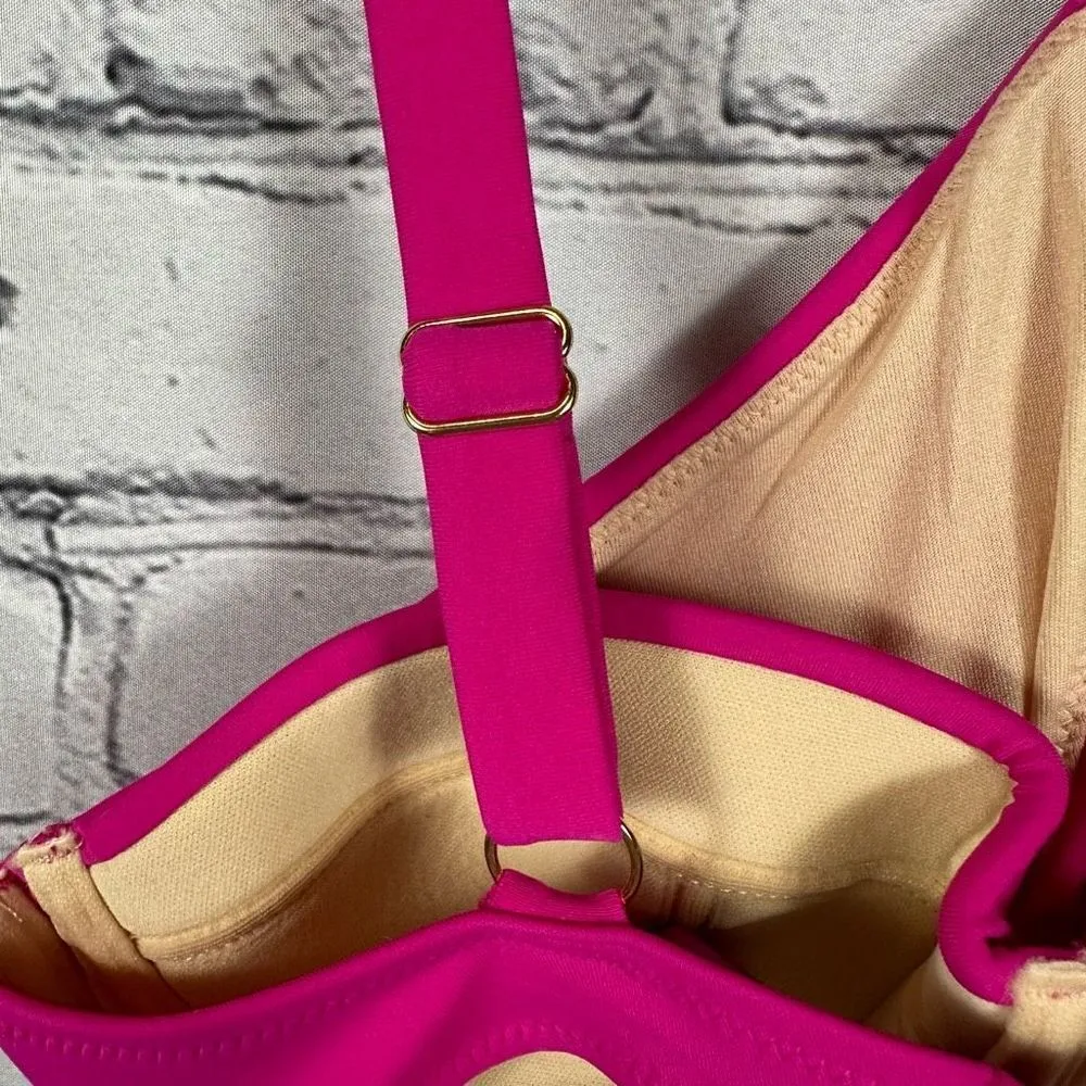 L’Agent by Agent Provocateur Women’s Adrina Swim Bikini Top Underwire Pink S NWT - Image 3