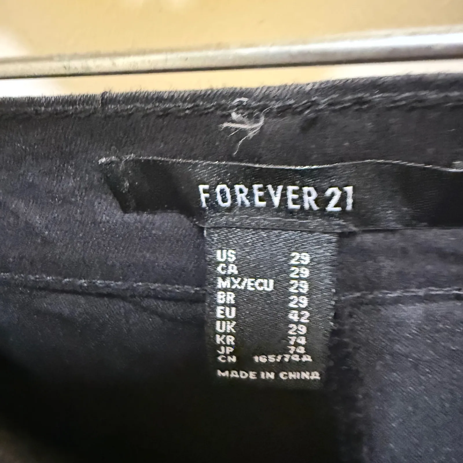 Forever‎ 21 Black High Waisted Skinny Jeans Womens Size 29 NEW - Image 3