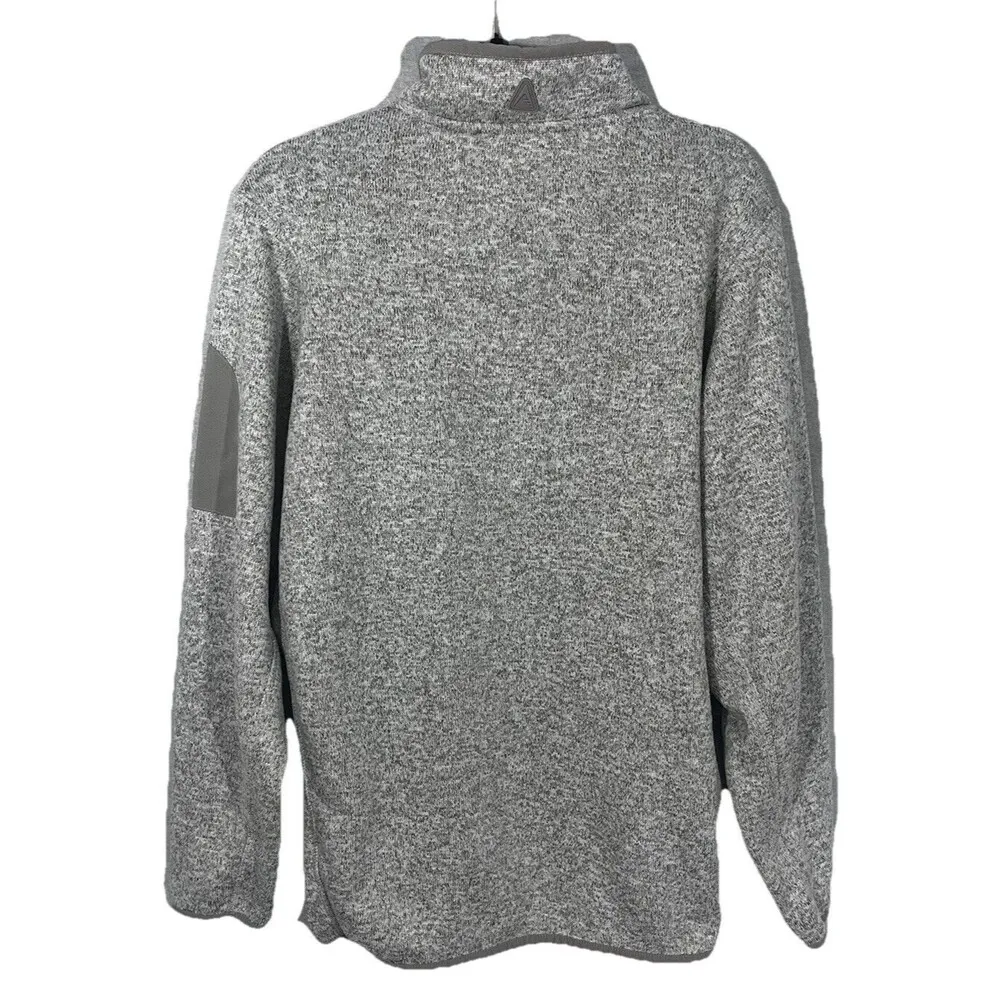 New York Giants Football Antigua Oatmeal Fortune Zip Pullover Pockets Sz Large - Image 2