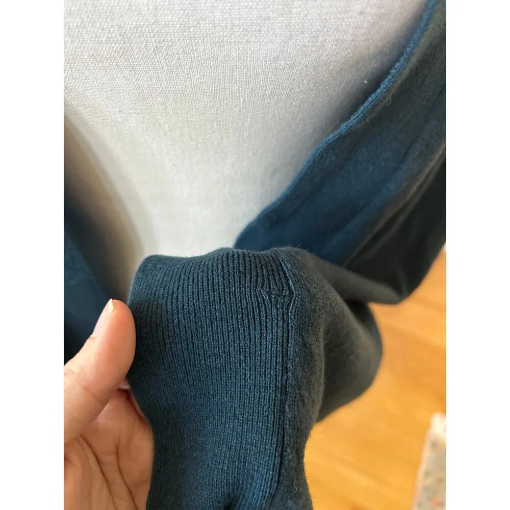 Diane Von Furstenberg Dark Green Wool Cashmere Cape Cardigan - Image 3