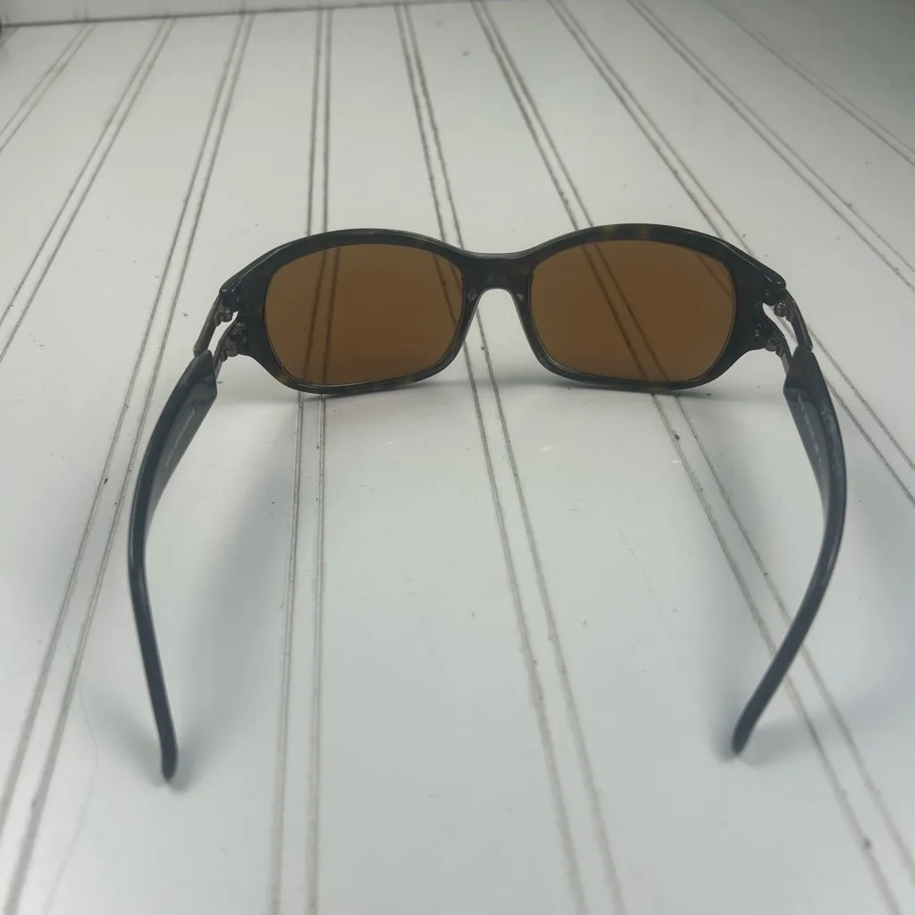 Saks Fifth Avenue Tortoise Frame Sunglasses Brown Lens - Image 4