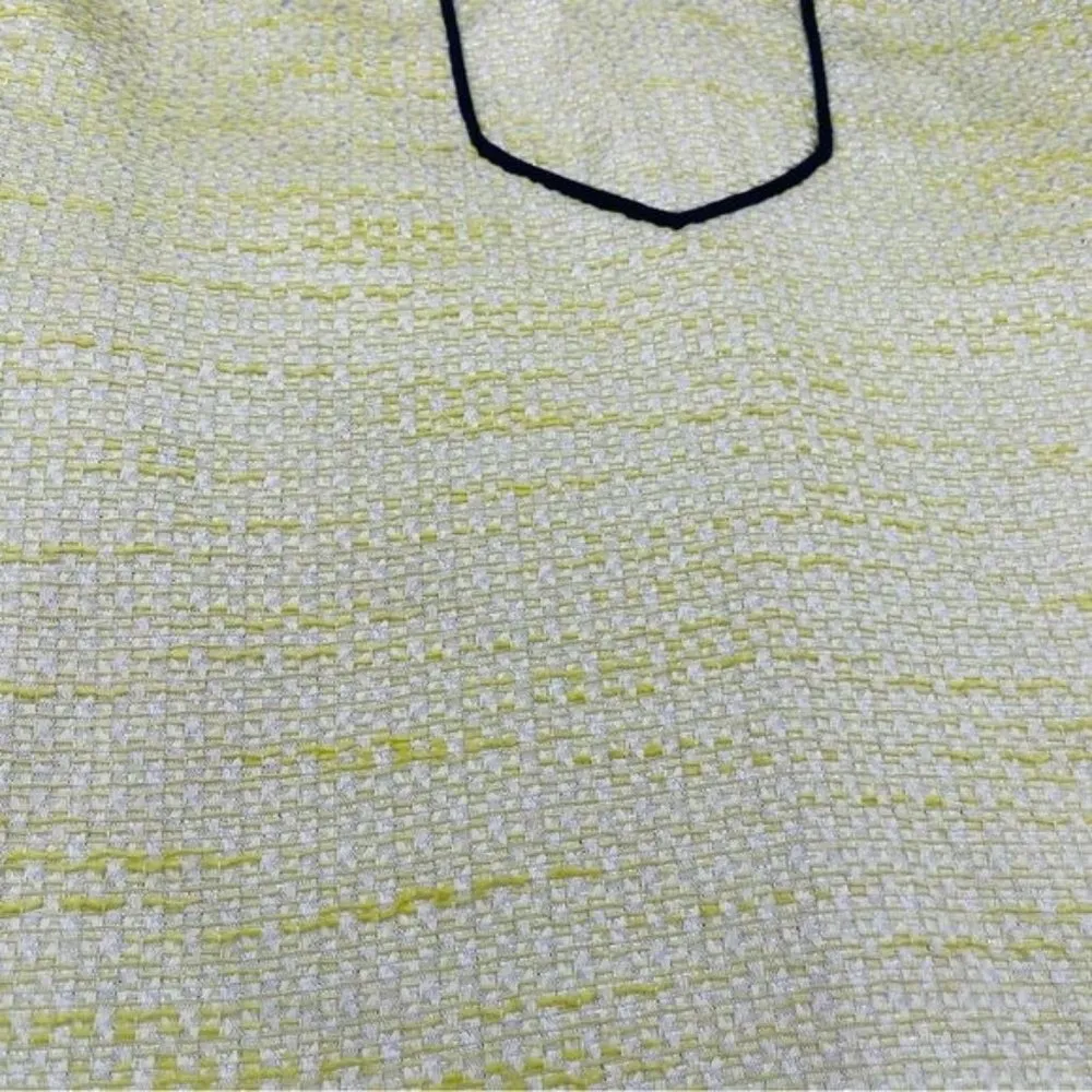 Sail to Sable Lime Tweed Tunic Shift Sleeveless Short Dress Size XS - Image 3