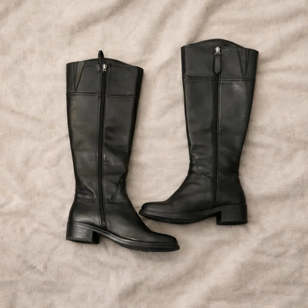 ✨ Franco Sarto Knee-High Leather Boots Size 8.5 - Image 2