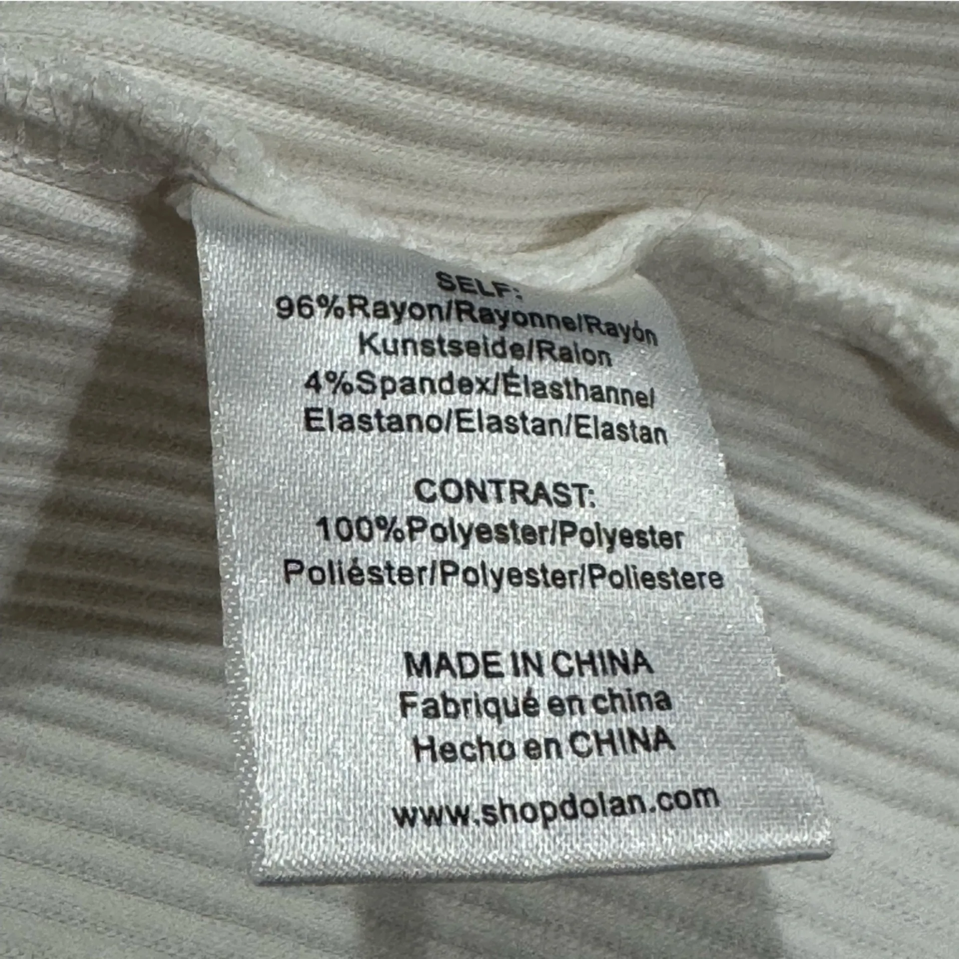 Anthropologie Dolan Sheer Puff Sleeve Ribbed Blouse Top Women’s XL White - Image 3