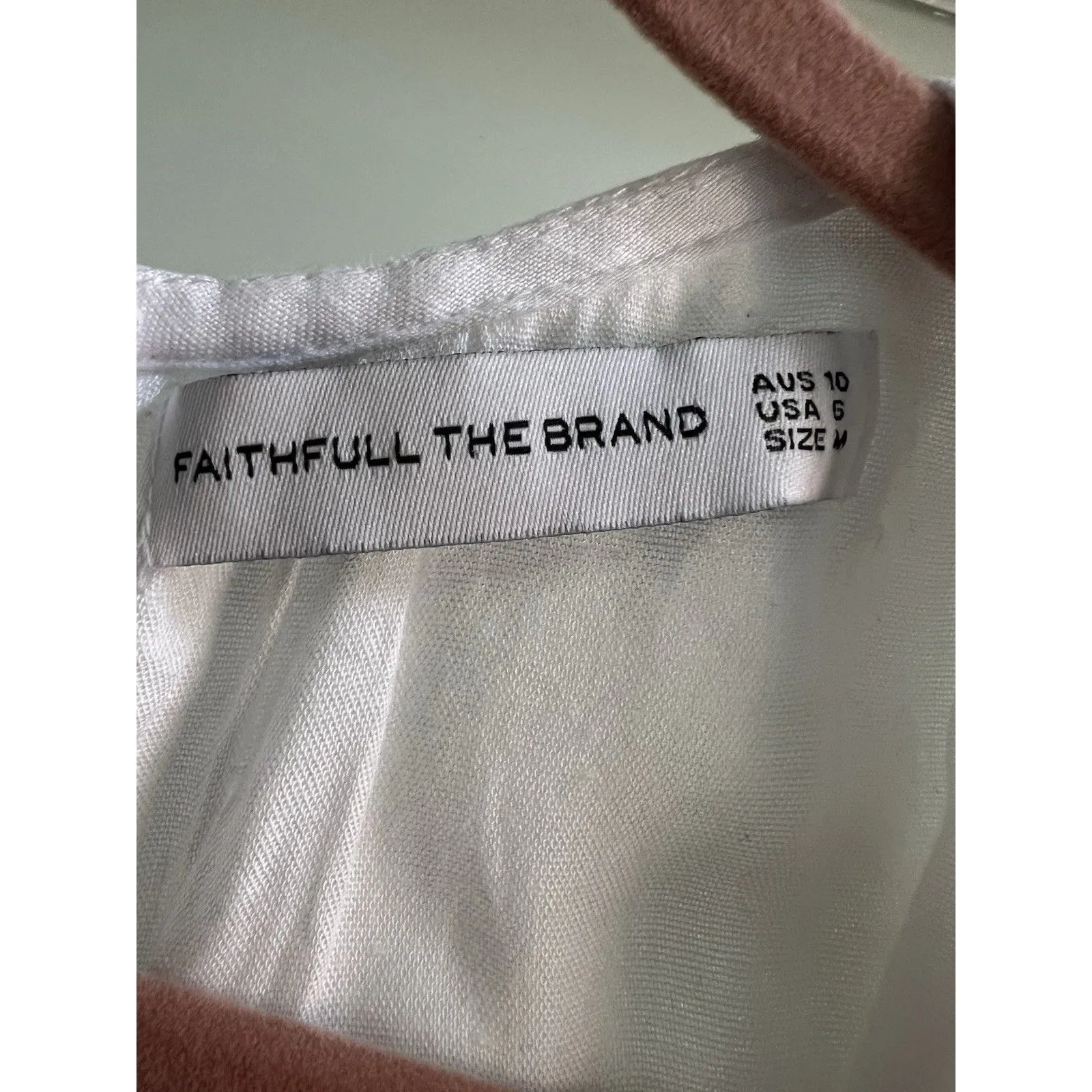 Faithfull The Brand Zeta Cutout Sleeveless Linen Maxi Dress White M - Image 4
