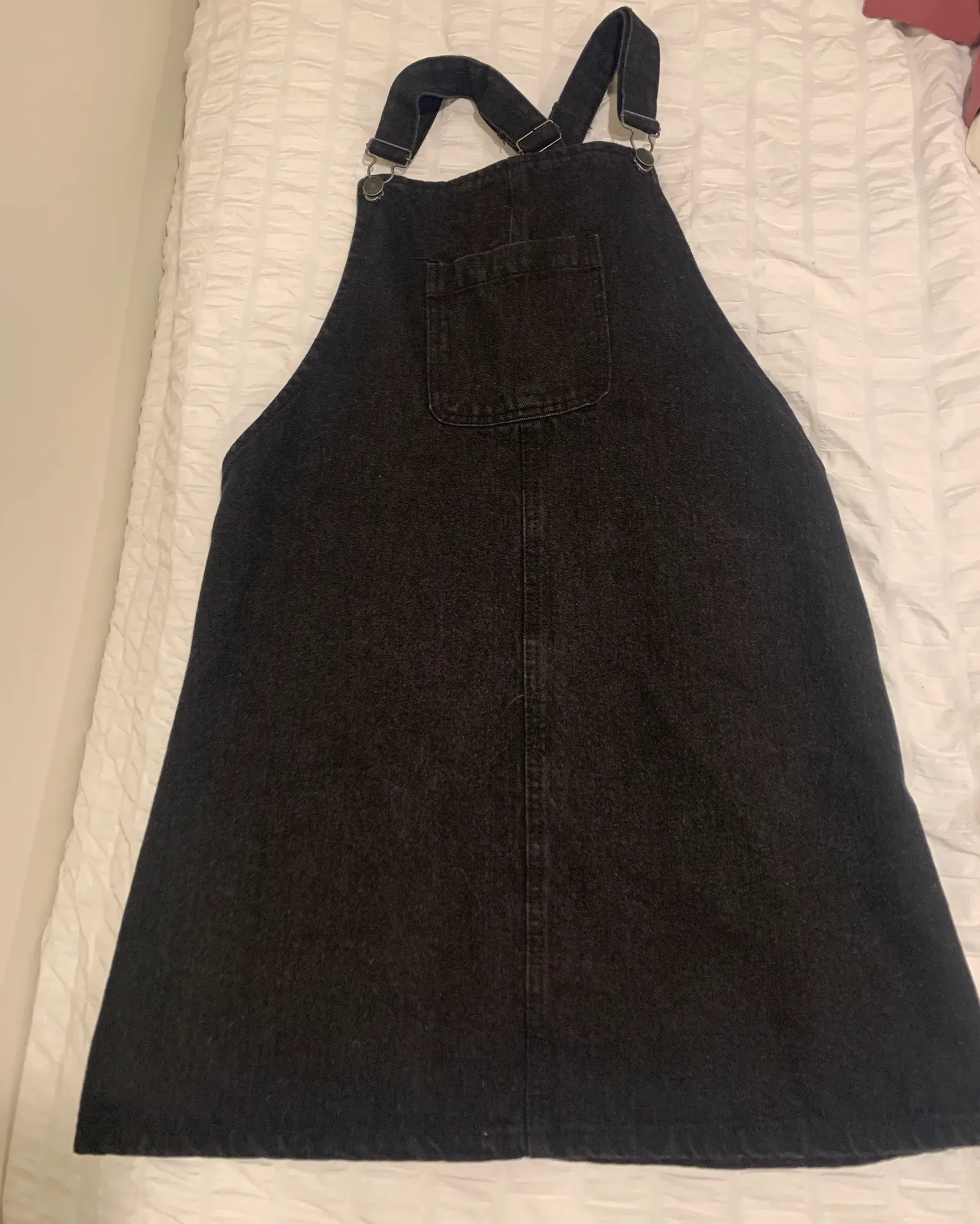 Denim Overall Dress Black Size 6 - Image 2