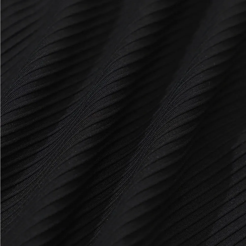 Berlook Black Ribbed Twist Knot Bikini Set Size XL - Image 9