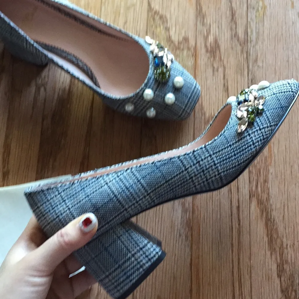J.crew jewel pumps. Size 7.5 - Image 4