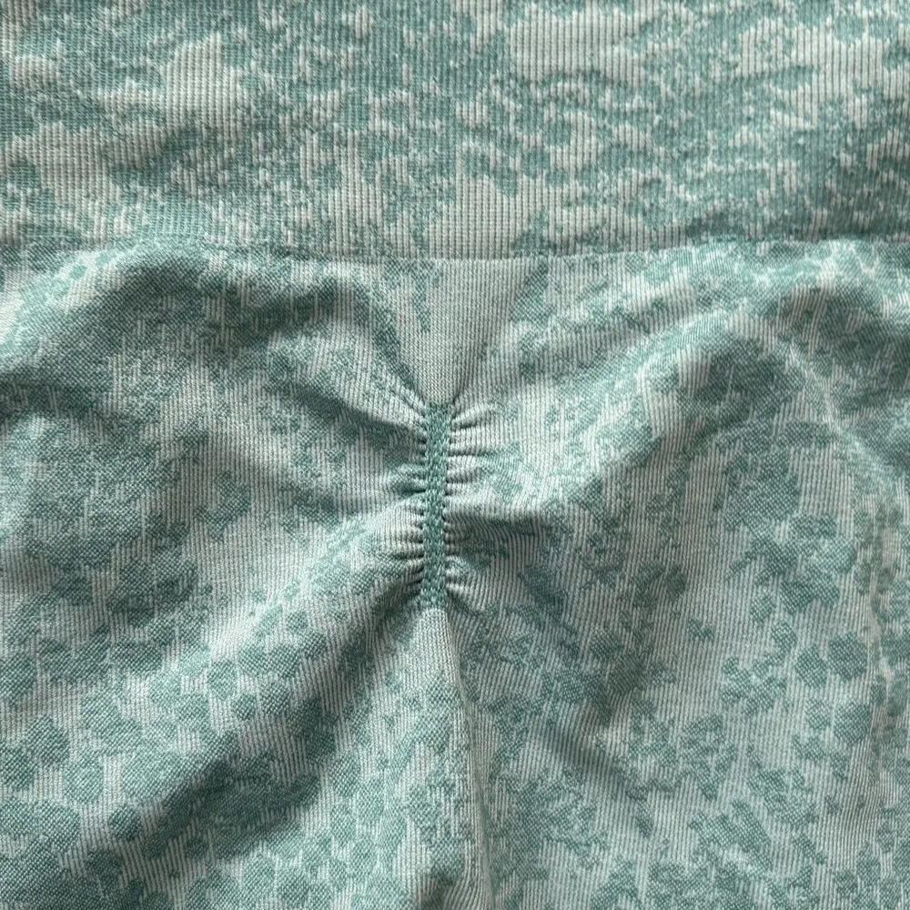 GYMSHARK Blue Green Seafoam Butt Enhancer Stretch Leggings Pant Womens Small - Image 8