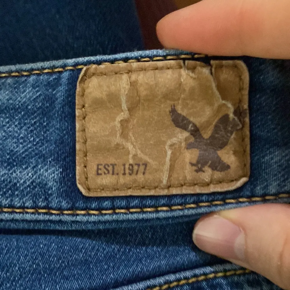 American Eagle jegging crop super stretch medium wash ankle jeans size 4l - Image 8