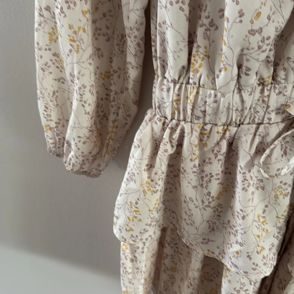 Pinch Floral Cream Dress Pink - Image 3