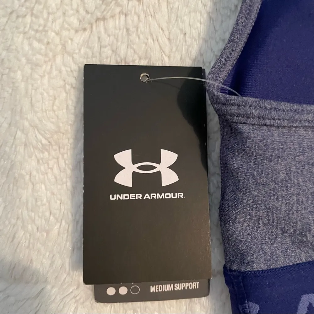 Under Armour Crossback Mid Heather Sports Bra - Image 7