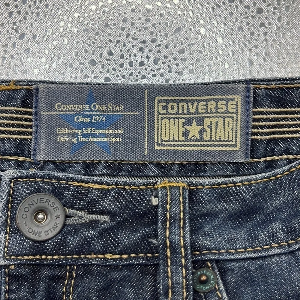 Converse One Star Denim Skirt Size 4 - Image 11