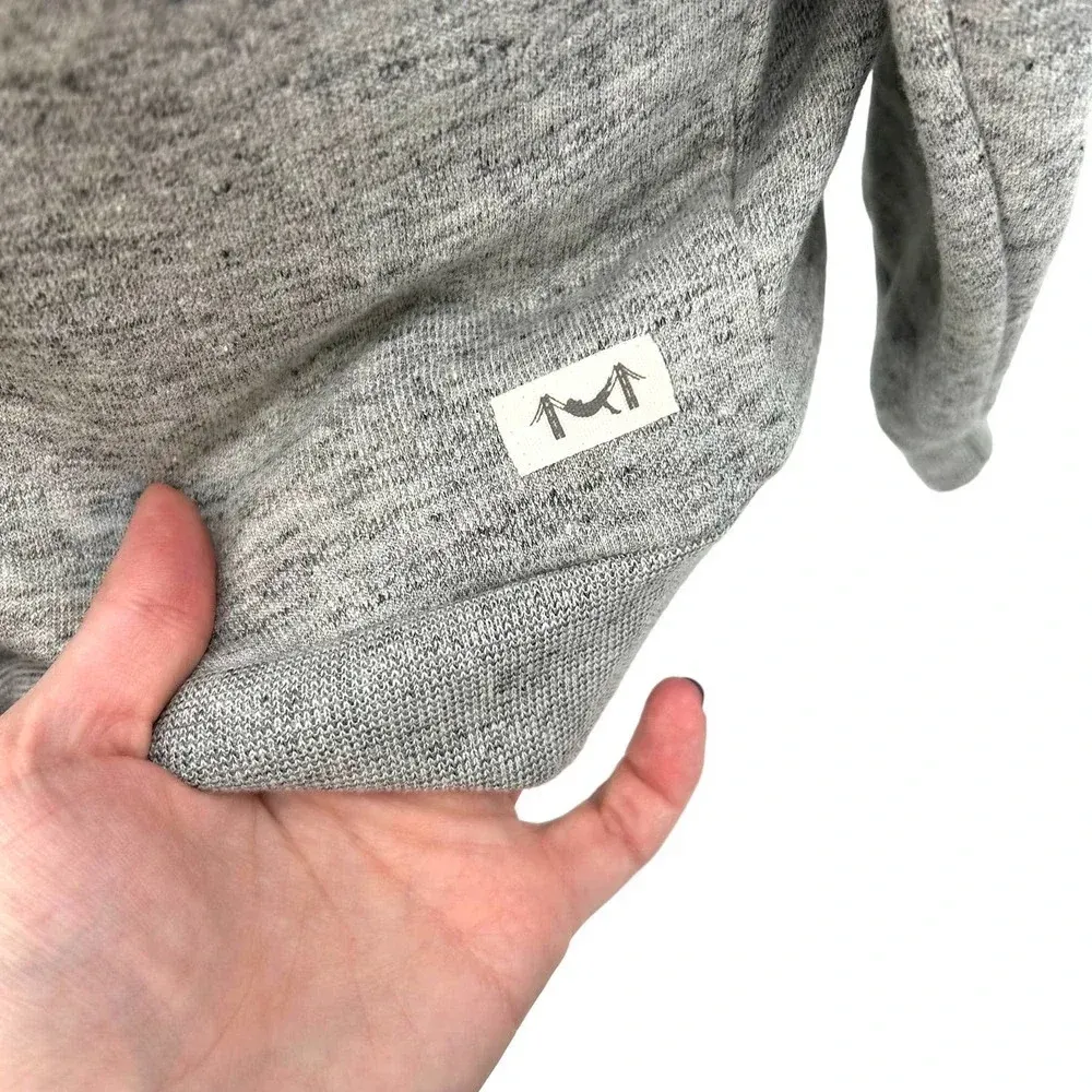 Marine Layer Heather Gray Fluent Crew Neck Pullover Sweatshirt‎ Size Large - Image 5