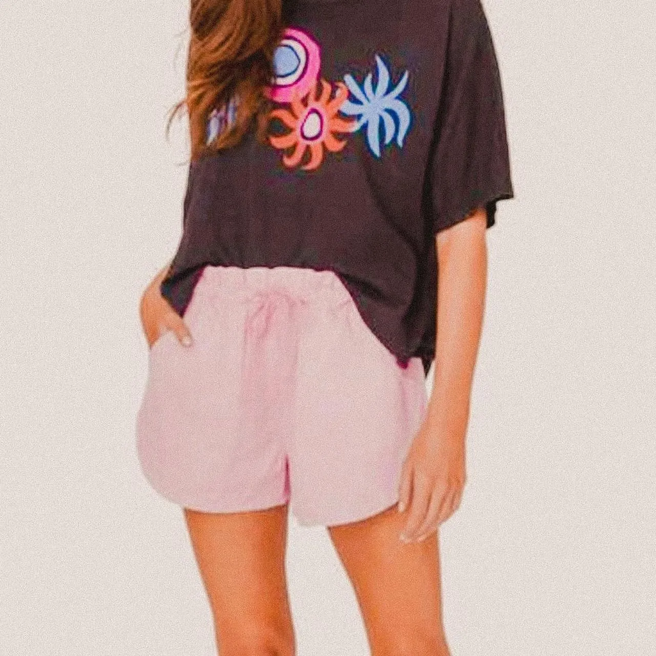 Xirena Pink Lavender Wesley Paperbag Rope - Image 2