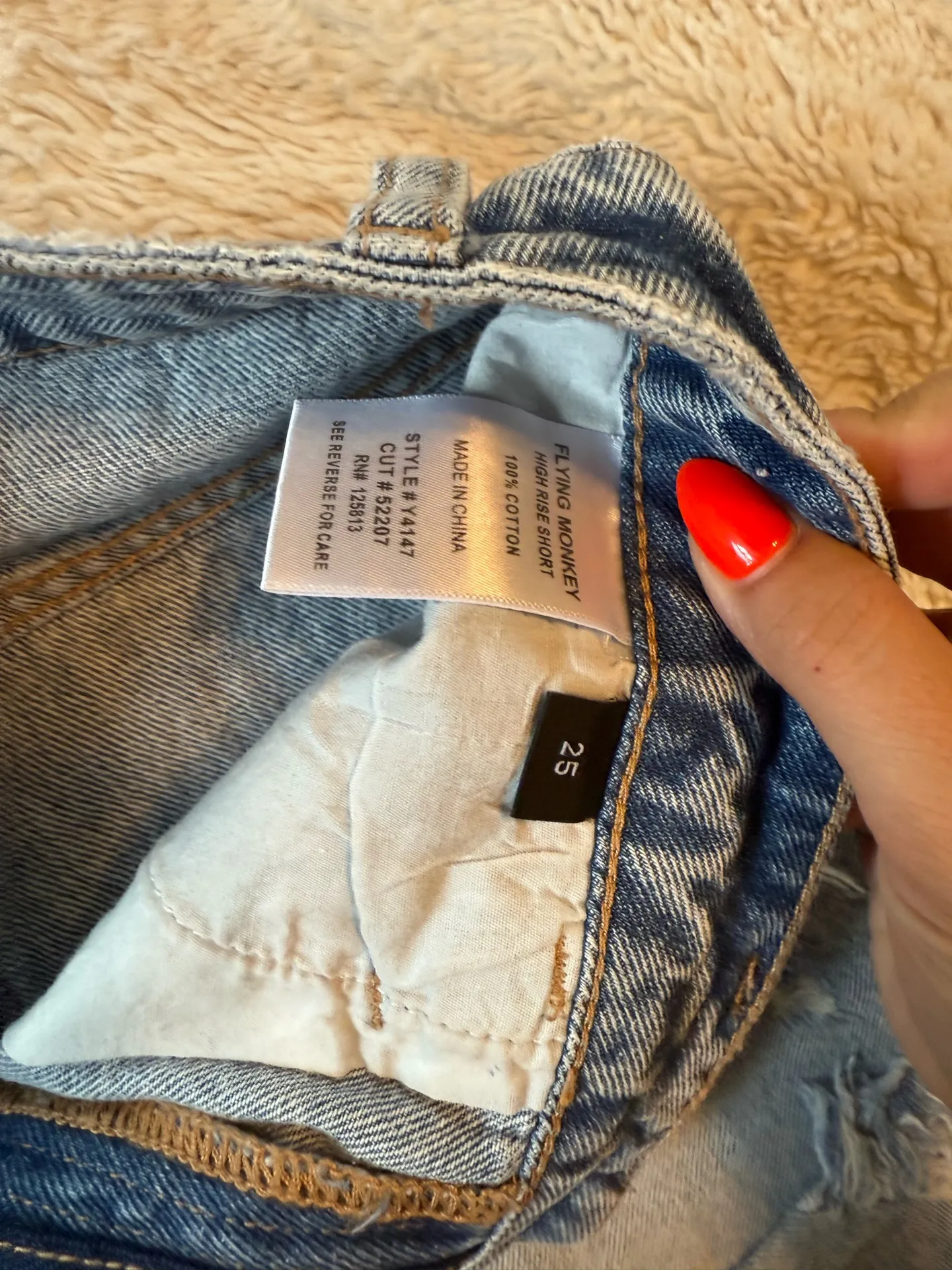 Flying Monkey Denim Shorts - Image 2