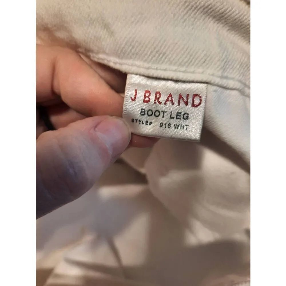 NWT J Brand Size 33 White Bootcut Stretch Jeans - Image 4