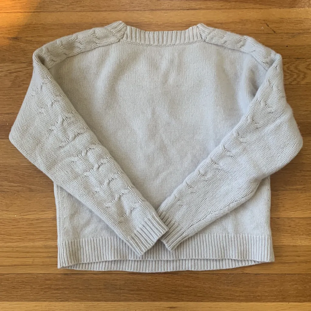 Ann Taylor Cream cashmere sweater - Image 5