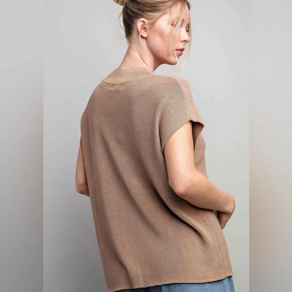 ee:some knit top. Size M/L White Size M - Image 6