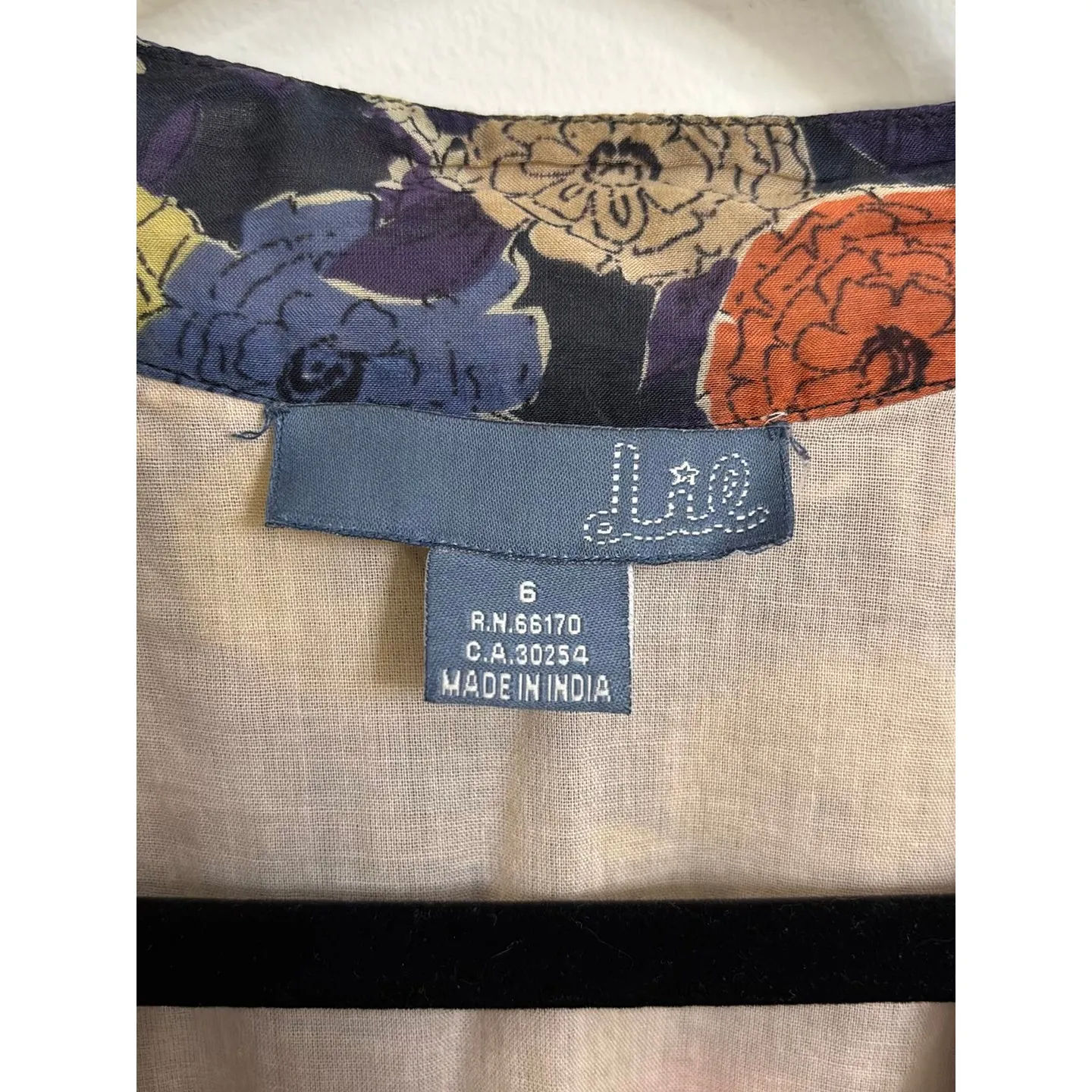 Anthropologie Lil Dress Womens 6 Navy Floral Halter V-Neck Maxi Cotton Silk - Image 3