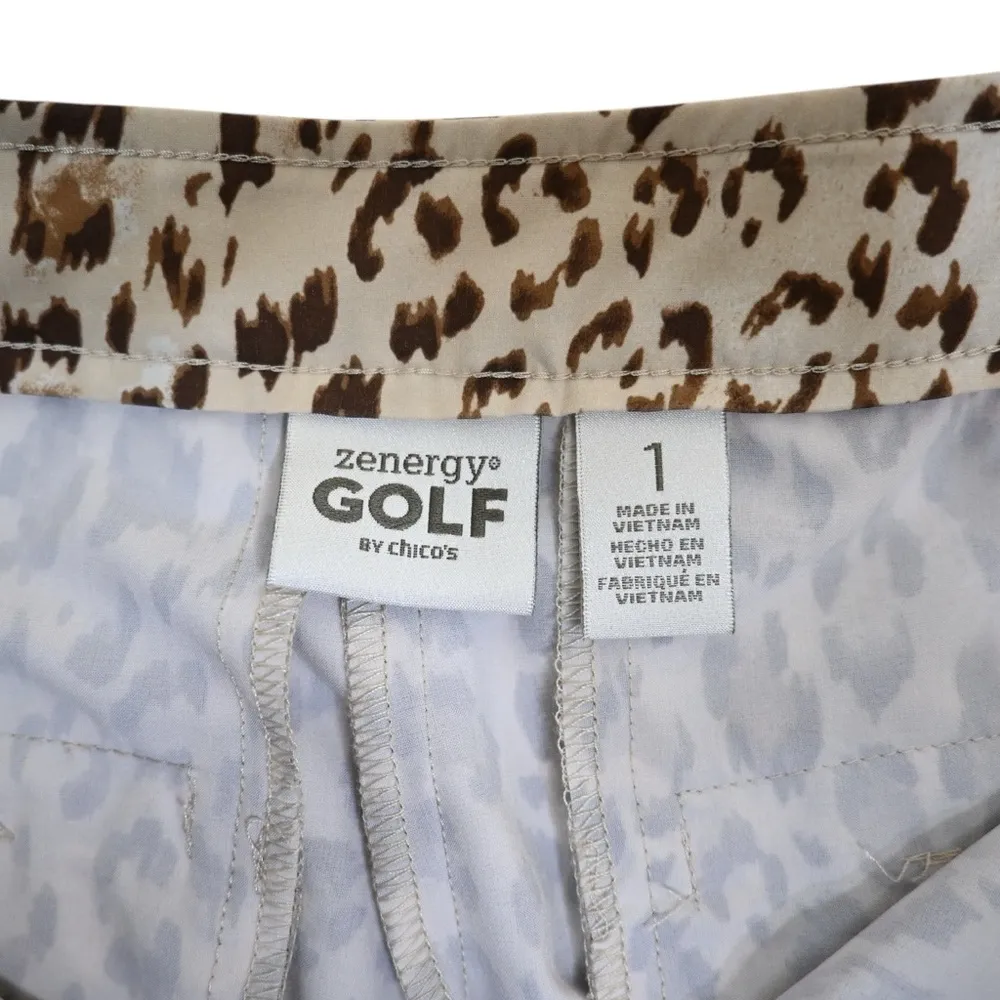 Chico's Zenergy Womens 8 Chico's 1 Animal Print Crop Pants - Image 11