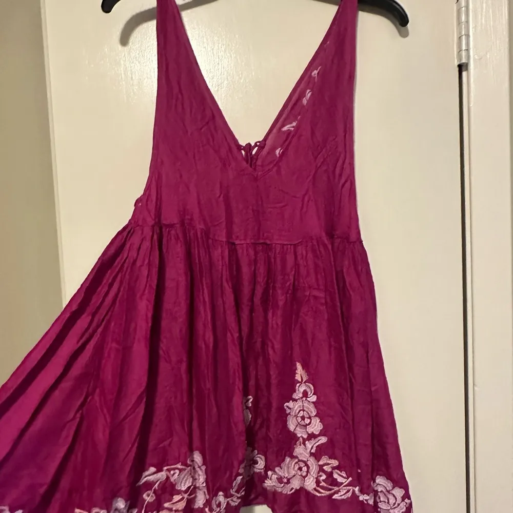 Free People Intimately Aida Embroidered Slipdress magenta size XS - Image 6