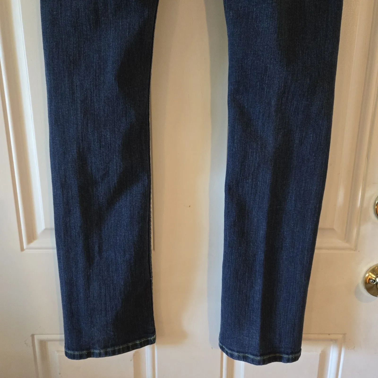 Premium Vanity Collection Women Jeans Size 29x33 Neon Green Thread Y2K Low - Image 9