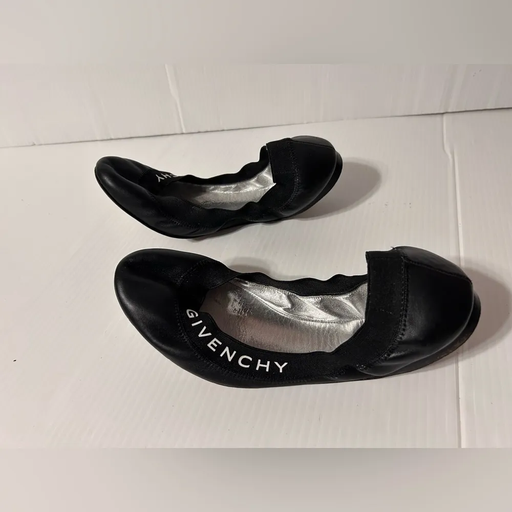 Givenchy Millie black leather Ballerina flat shoe size EU 39 / US 8 - Image 3