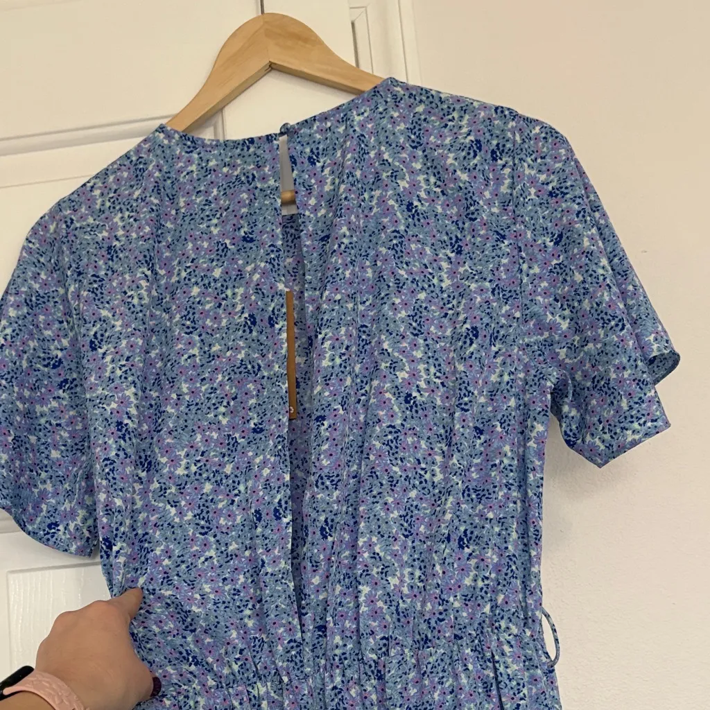 Vero Moda Blue Birch Floral Jumpsuit - Image 4