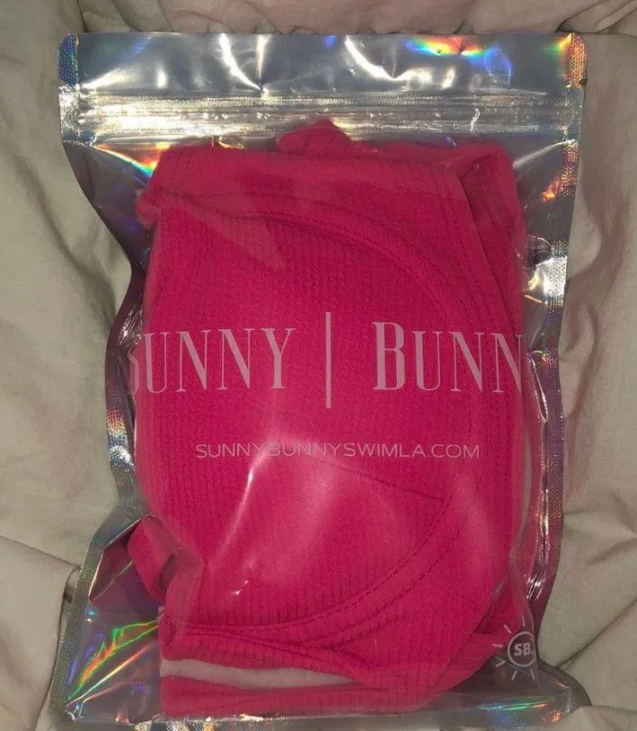 NWT Sunny Bunny Swim Pink Bailey Top and Bottom - Image 3
