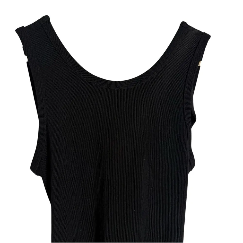 Superdown Sherry Black Slit Crisscross Back Maxi Dress Size Medium - Image 4