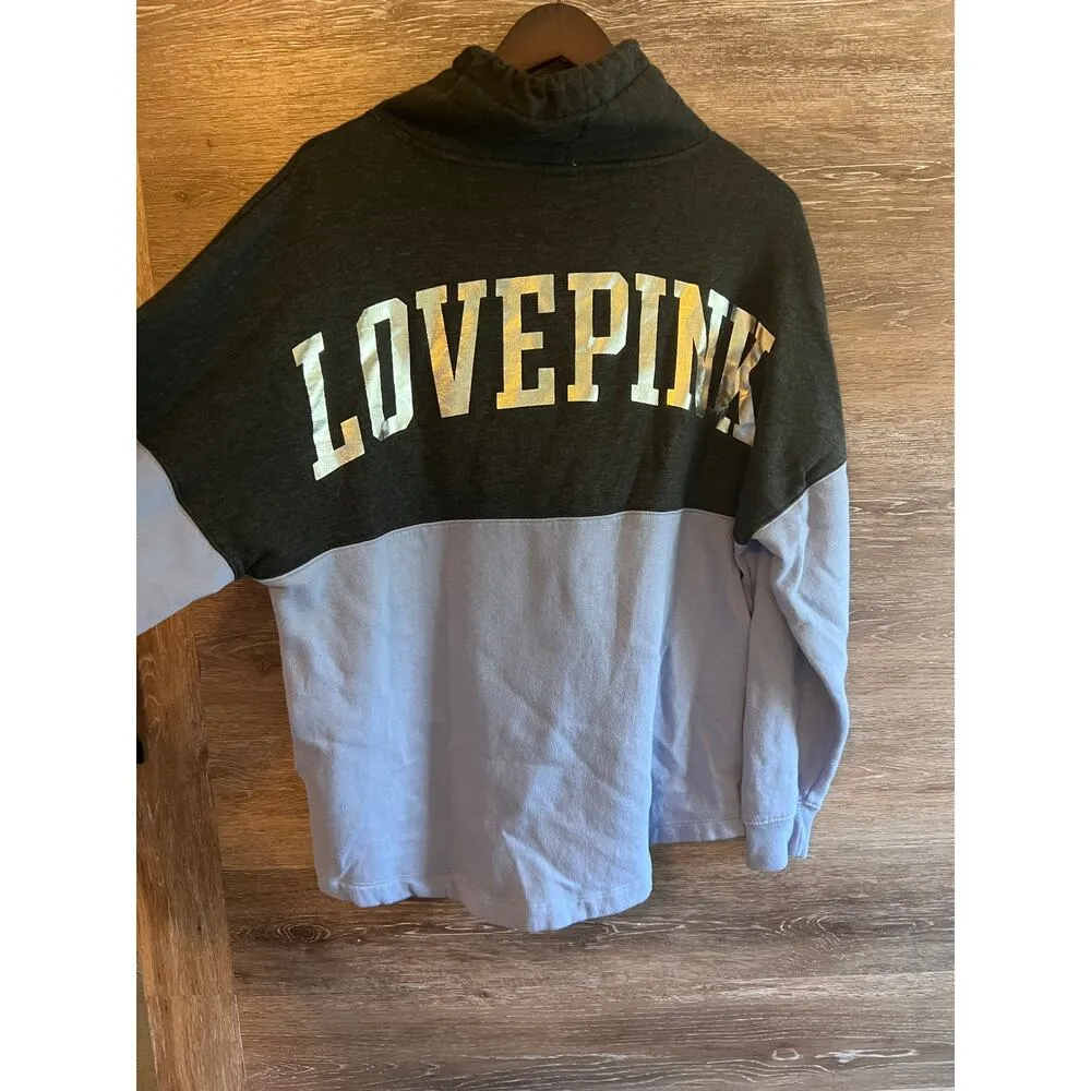 Pink Victoria Secret Pullover high neck sweater Love Pink Gray purple - Image 7