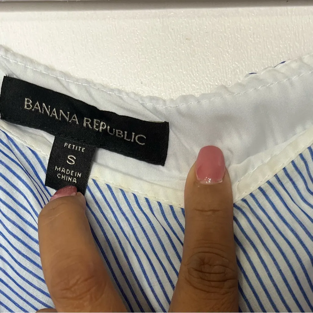 Banana Republic Light Blue One Shoulder Dress maxi dress - Image 9