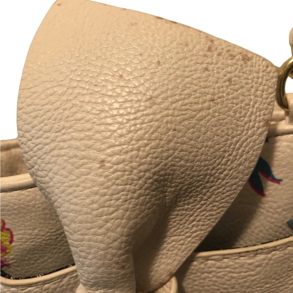 Betsey Johnson Spring Florals Large Double Handle Bag Big Bows Colorful 17X12” - Image 4