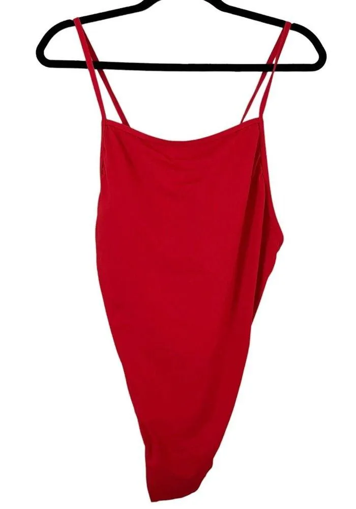 NWT Andie Swim Cherry Red The Paloma One Piece Tie Back Swimsuit Sz XL - Image 2