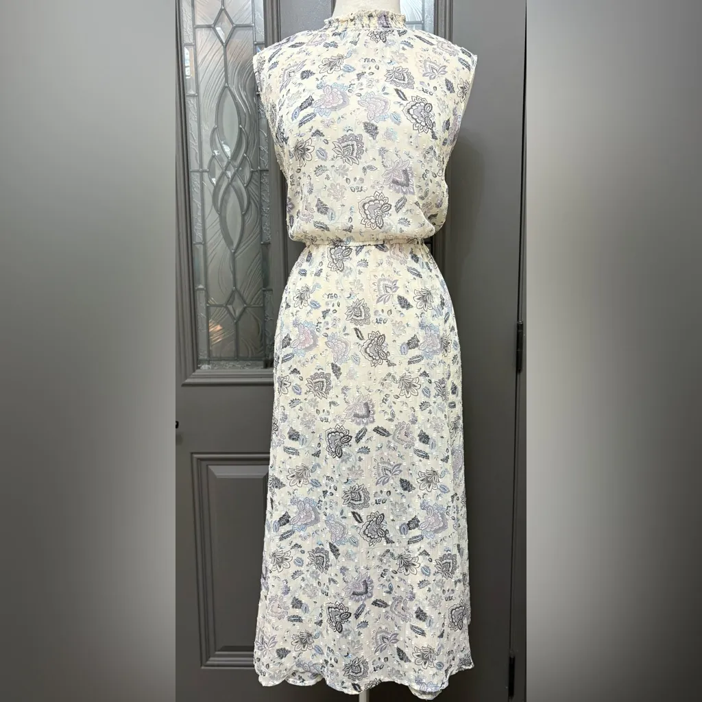 Torrid Midi Clip Dot Mock Neck Dress | Size 3X - Image 2