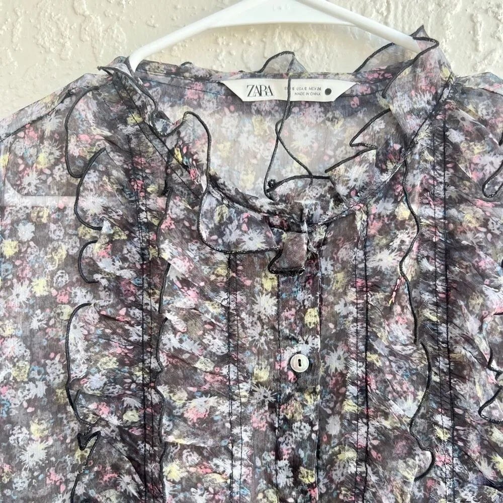 Zara floral blouse S NWT - Image 2
