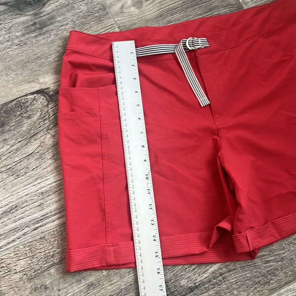 Zyia Active Women's Trail Shorts Size XXXL Red Belted Athletic Hiking #166 - Image 6