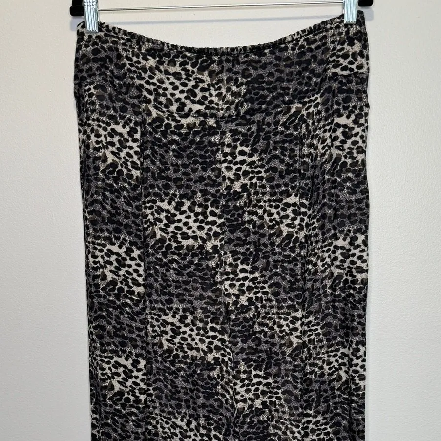 Masai‎ Leopard Print Elasticated Waist Pull On Pants Culottes Size Large Viscose - Image 6